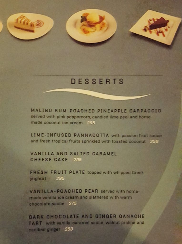 Fire Lake Grill Menu - desserts