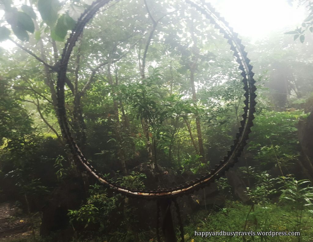 Chain from the chainsaw - The trail is not that hard because the caretakers already created a path for the visitors.