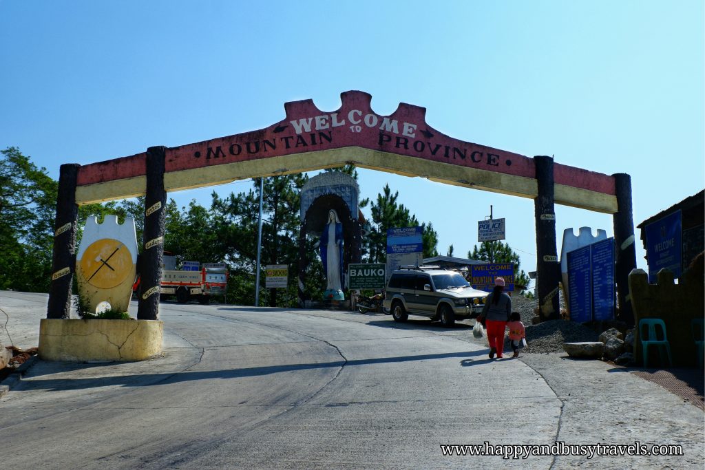 132 Mountain Province's Welcome sign - Banaue, Sagada, Baguio Tour ...