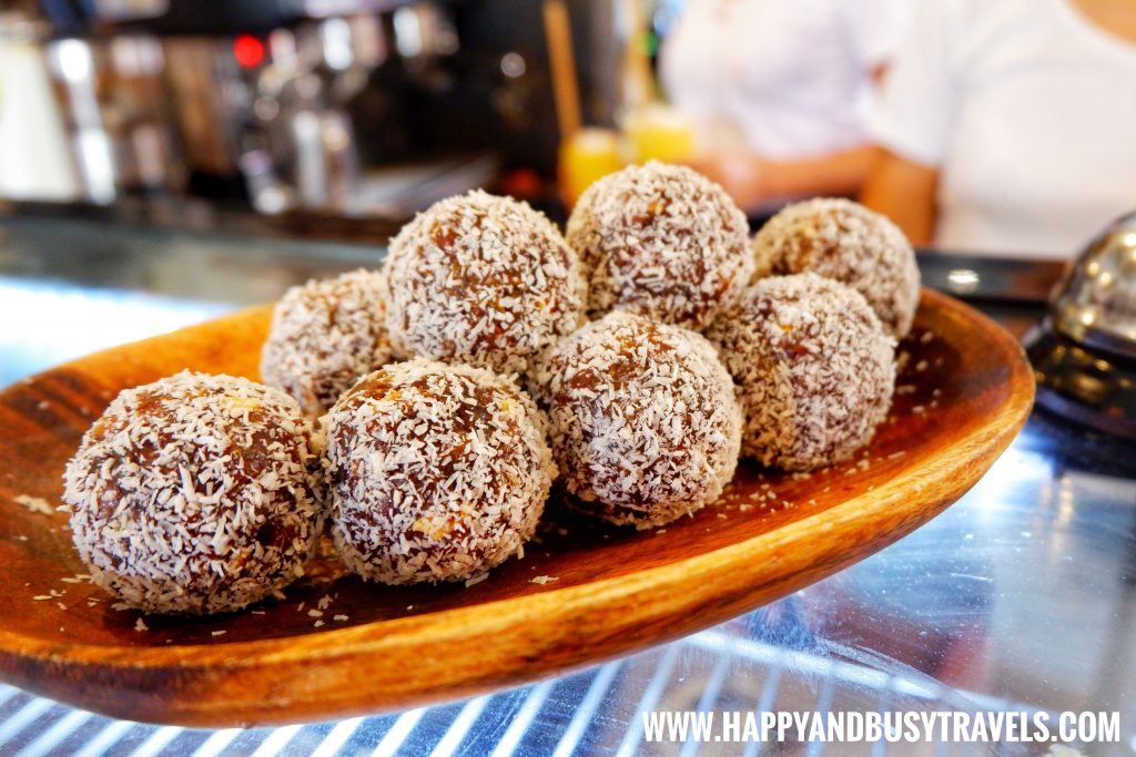 Shaka Restaurant Bohol Dates and Cashew Balls with Coconut