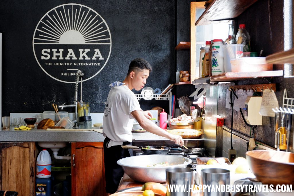 Shaka Restaurant Bohol Chef preparing the dishes