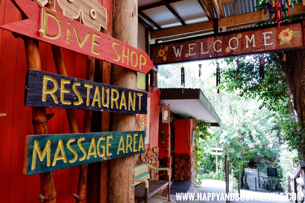 dive shop, restaurant, massage area Bohol bee farm