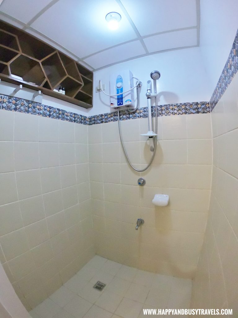 Shower of Riyad of Morocco condominium for rent in Tagaytay