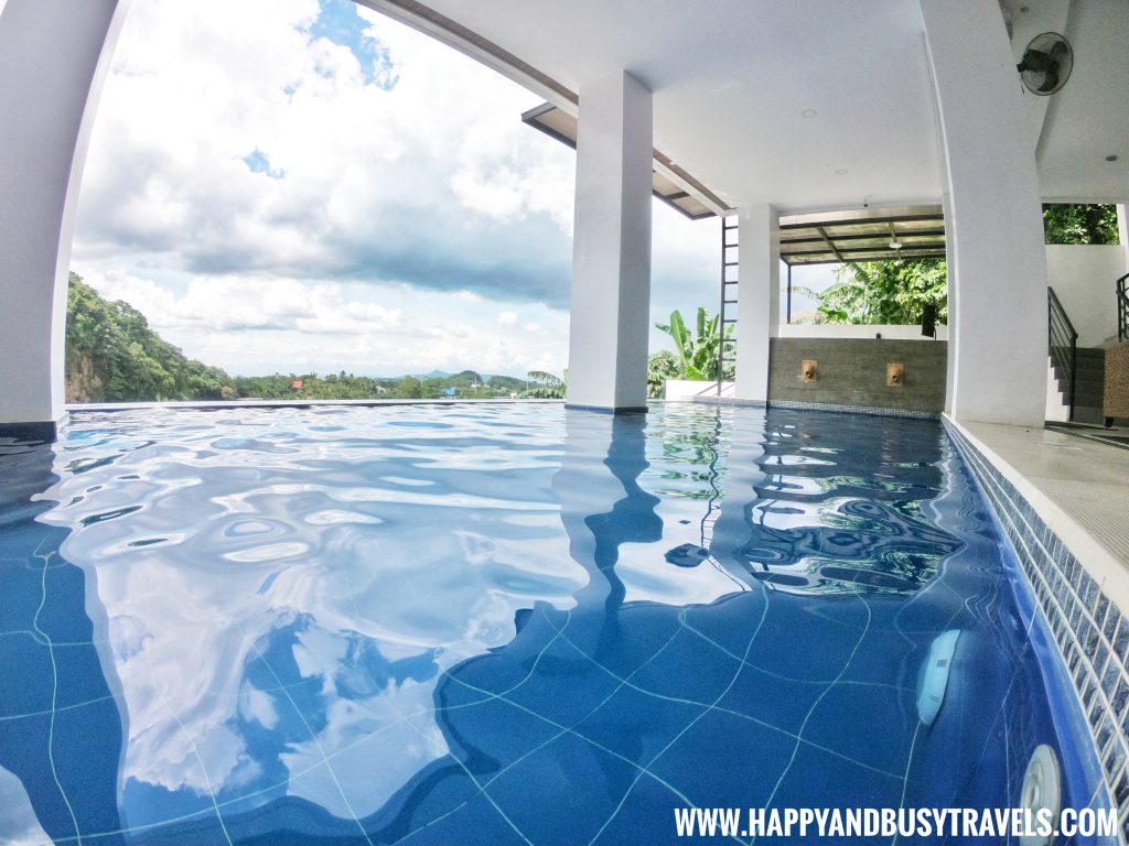 The semi-indoor infinity hot spring swimming pool at The Cliffhouse Laguna Boutique Resort Happy and Busy Travels to Los Banos Laguna