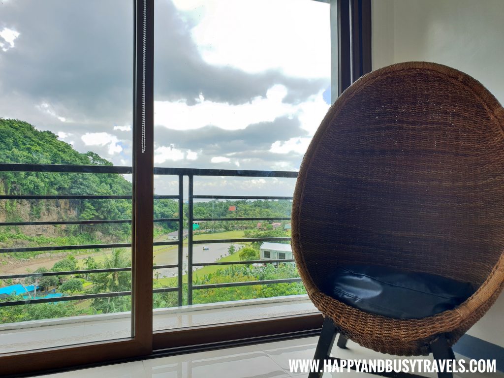 Room number 3 the view and the egg pod chair The Cliffhouse Laguna Boutique Resort Happy and Busy Travels to Los Banos Laguna