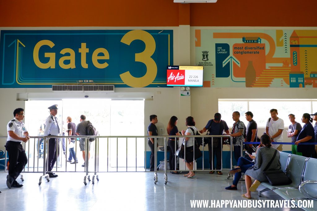 Gate 3 of the departure area of Boracay Airport The New Caticlan Airport article of Happy and Busy Travels