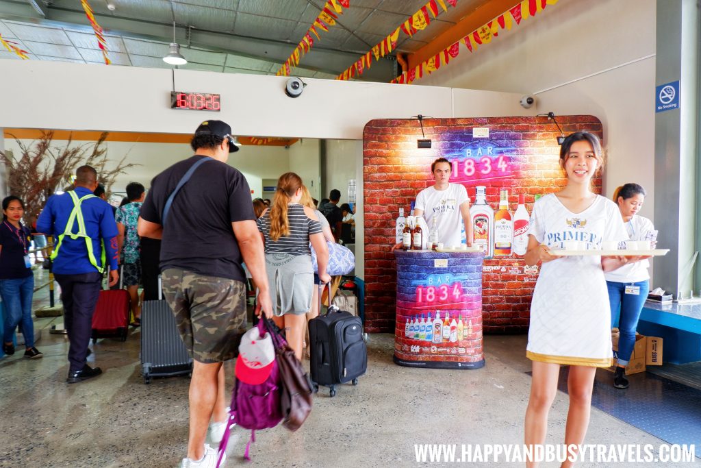 Free drinks at the Boracay airport, the new caticlan airport