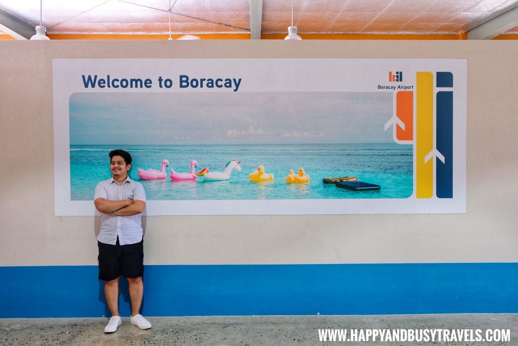 Welcome to Boracay poster in Boracay Airport The New Caticlan Airport article of Happy and Busy Travels