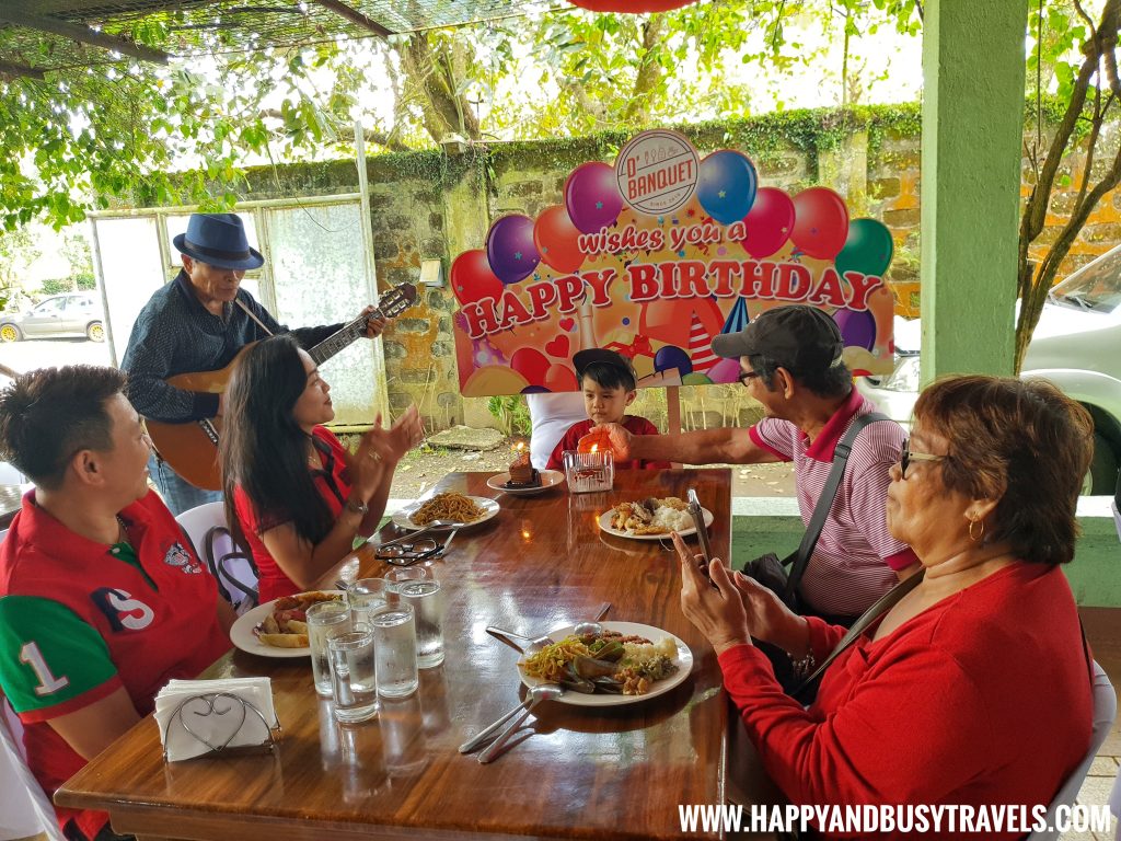 Birthday Song D' Banquet Bakeshop and Restuurant Happy and Busy Travels to Tagaytay