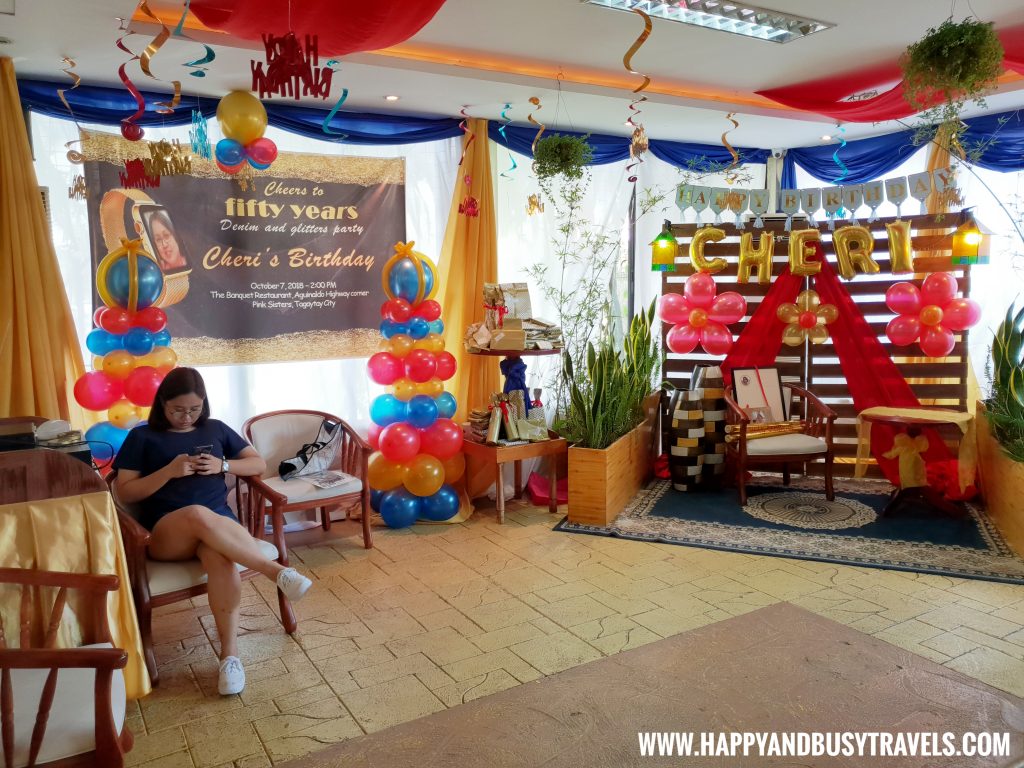 Events Area D' Banquet Bakeshop and Restuurant Happy and Busy Travels to Tagaytay