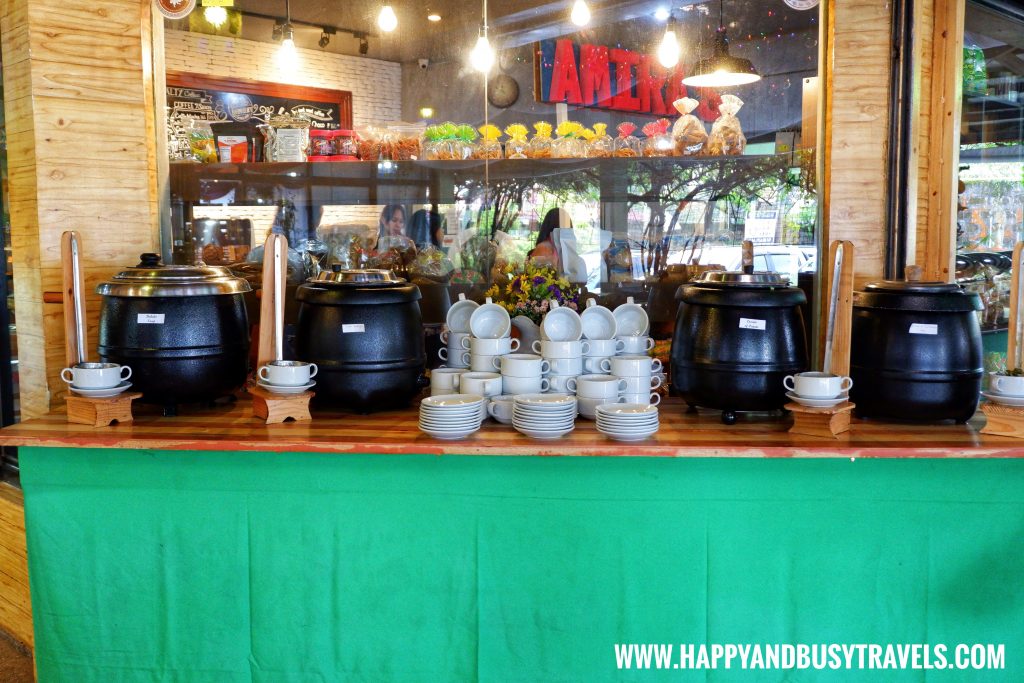 Soup Table D' Banquet Bakeshop and Restuurant Happy and Busy Travels to Tagaytay