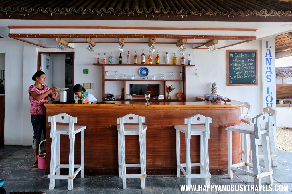 Bar of Lanas Beach Resort Happy and Busy Travels to Carabao Island Romblon