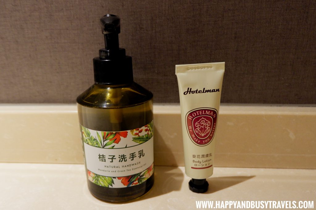 handwash and lotion of Orange Hotel Kaifong Happy and Busy Travels to Taiwan