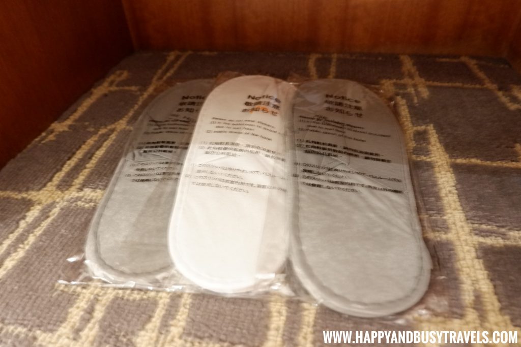 bedroom slippers from Orange Hotel Kaifong Happy and Busy Travels to Taiwan