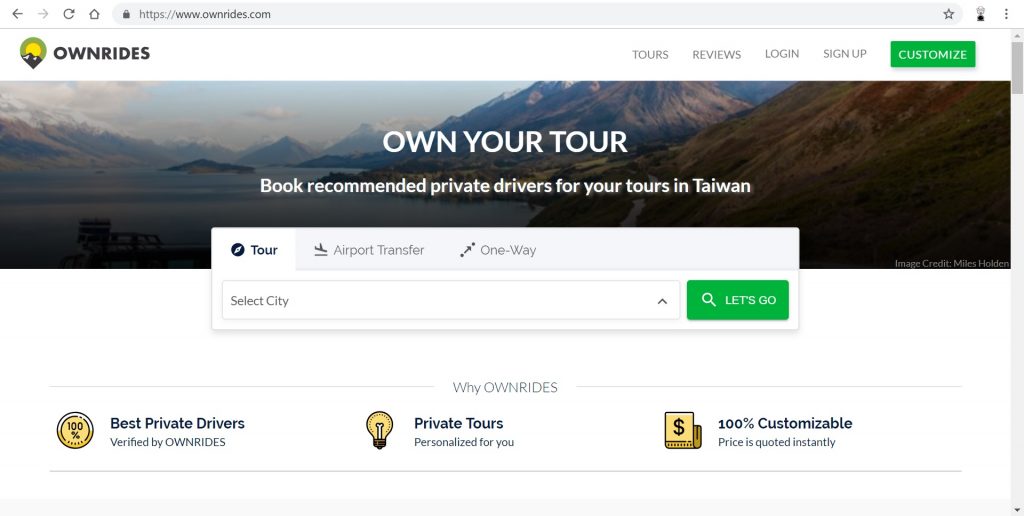 Ownrides Rent a car Customize your Tour Happy and Busy Travels to Taiwan