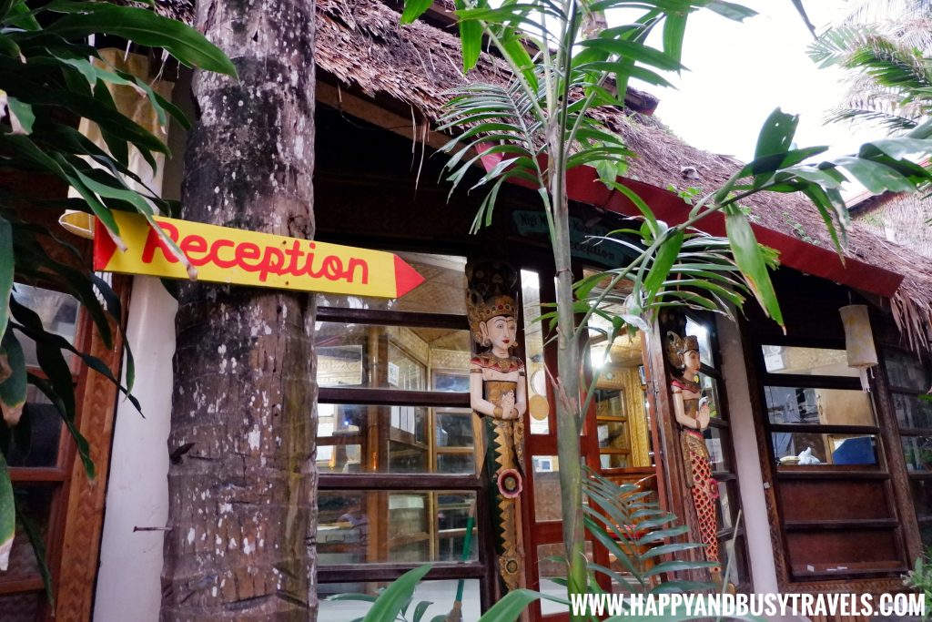 Reception area of nigi nigi nu noos 'e' nu nu noos beach resort Happy and Busy Travels to Boracay
