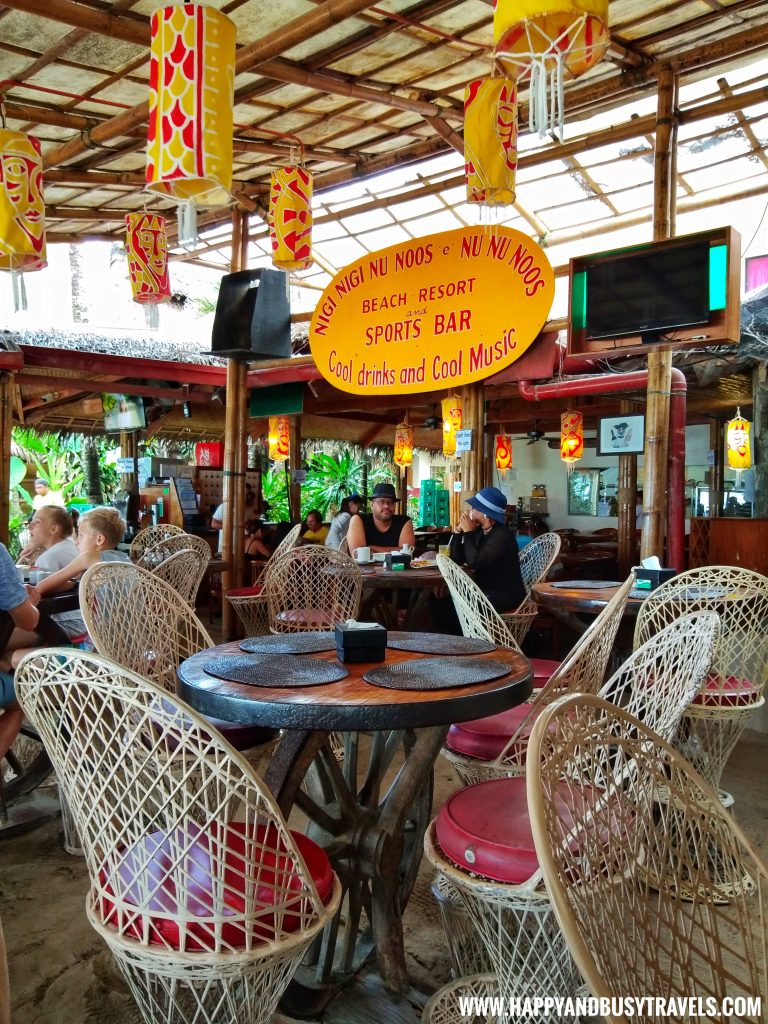 restaurant of nigi nigi nu noos 'e' nu nu noos beach resort Happy and Busy Travels to Boracay