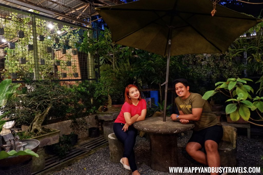 Garden and Chairs at night of Chavez Estate review of Happy and Busy Travels to Tagaytay Silang Cavite