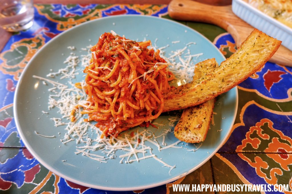 Vegan Bolognese Chavez Estate review of Happy and Busy Travels to Tagaytay Silang Cavite