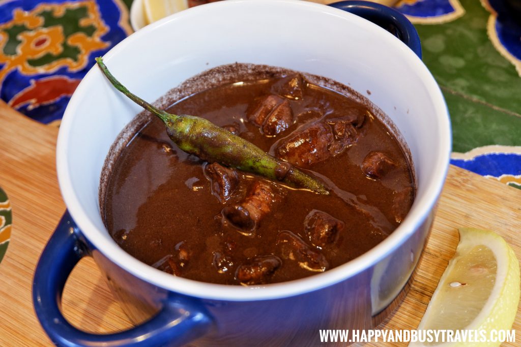 Chocolate Infused Pork Belly Dinuguan with Chimmichuri Rice of Chavez Estate review of Happy and Busy Travels to Tagaytay Silang Cavite