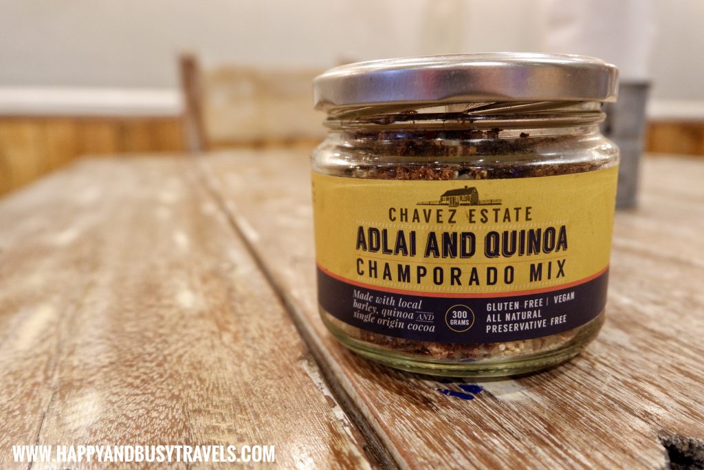 Adlai and Quinoa Champorado Mix Chavez Estate review of Happy and Busy Travels to Tagaytay Silang Cavite