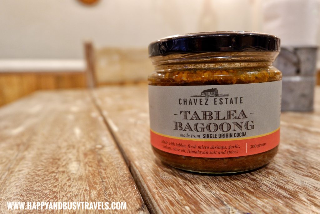 Tablea Bagoong of Chavez Estate review of Happy and Busy Travels to Tagaytay Silang Cavite