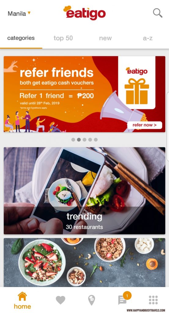 Eatigo Application discounts on food review of Happy and Busy Travels