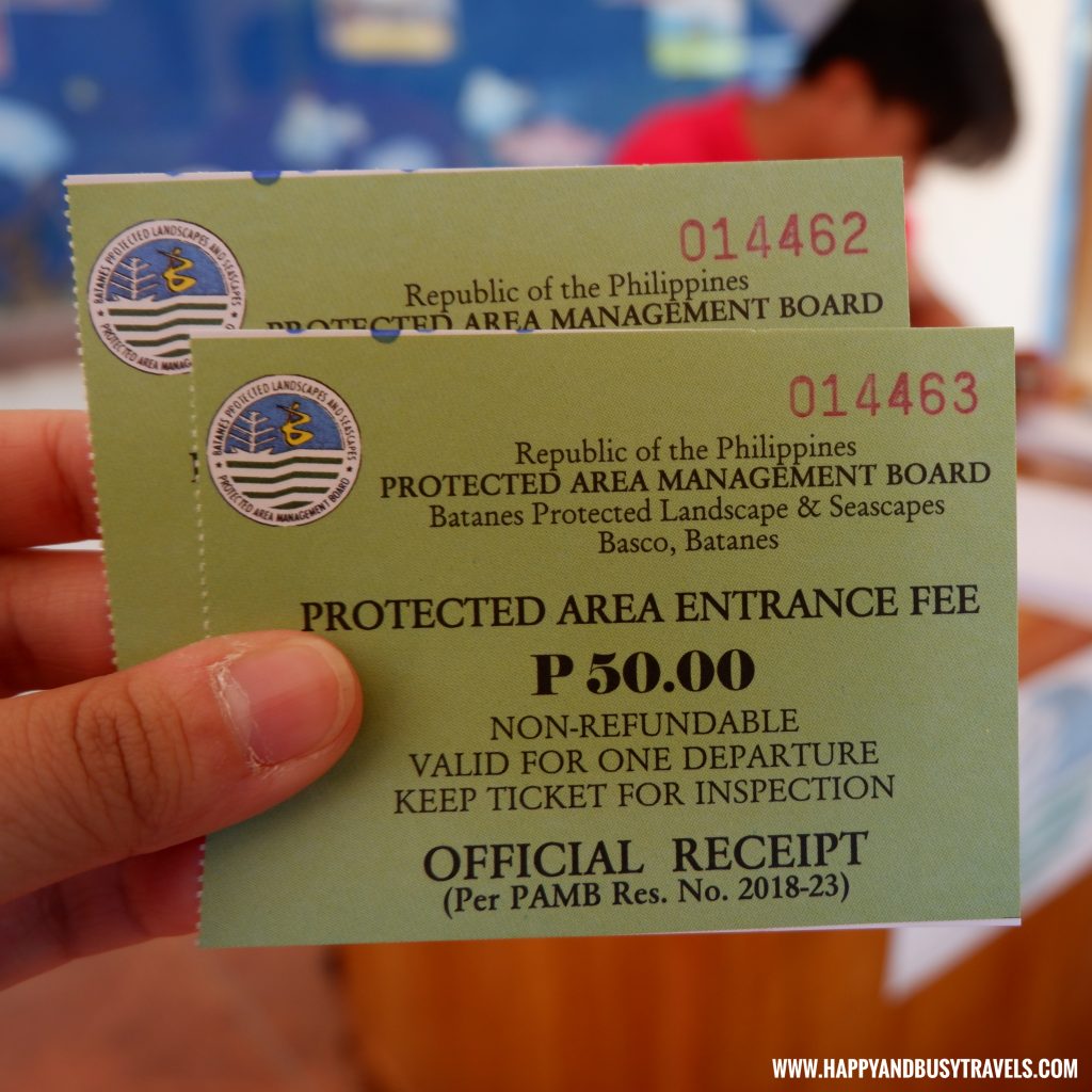 Entrance Fee in Basco Batanes - Batanes 5 day Itinerary of Happy and Busy Travels