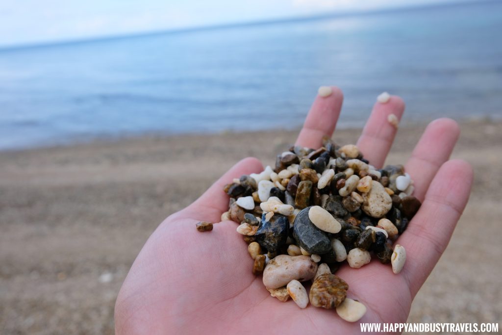 Stones from the beach of Ocean's Edge Resort Carabao Island Romblon Review Happy and Busy Travels
