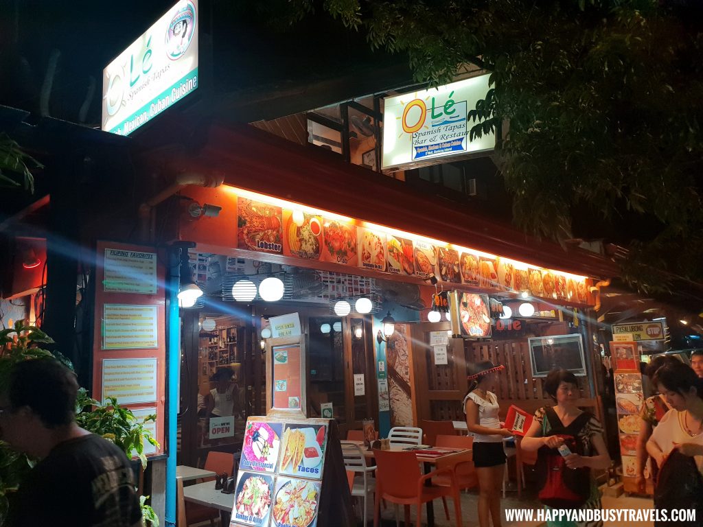 Ole Spanish Tapas Bar and Restaurant D Mall Stores Boracay Island