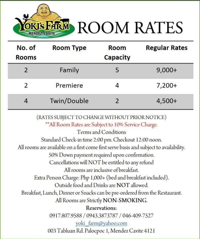 Yoki's Farm room rates Mendez Cavite Happy and Busy Travels Review
