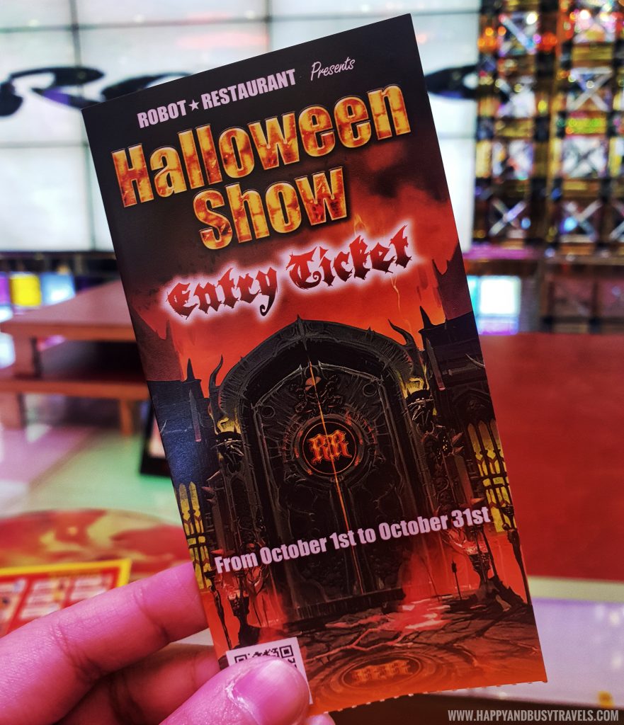 Halloween Show Entry Ticket