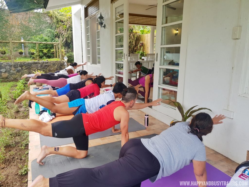 Yoga Session at The Vegan Lodge's Soft Opening