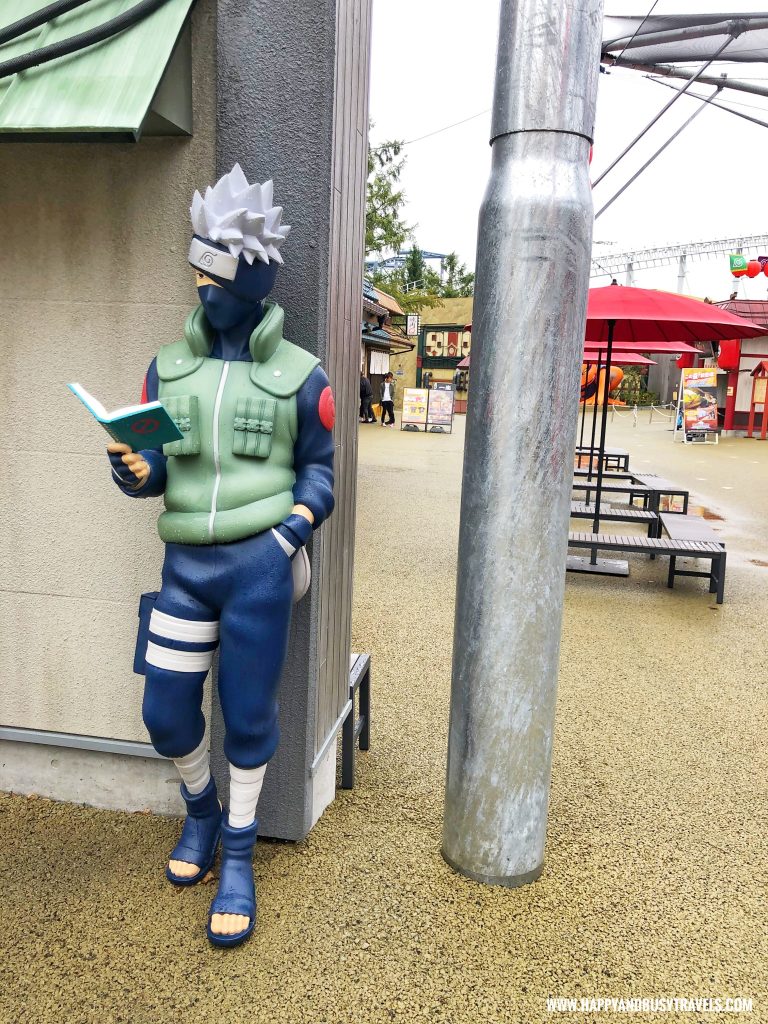 kakashi in Hidden leaf village or ninja village in Fuji Q Highland Amusement Park Tokyo Japan review and experience of Happy and Busy Travels