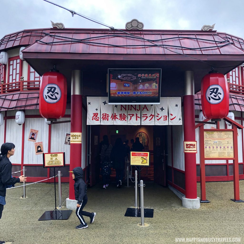Hidden leaf village or ninja village in Fuji Q Highland Amusement Park Tokyo Japan review and experience of Happy and Busy Travels