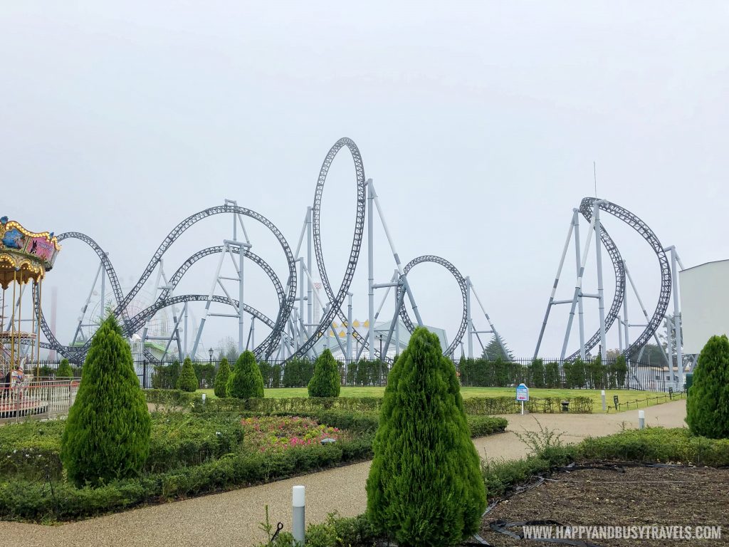 Roller coaster view from little italy village