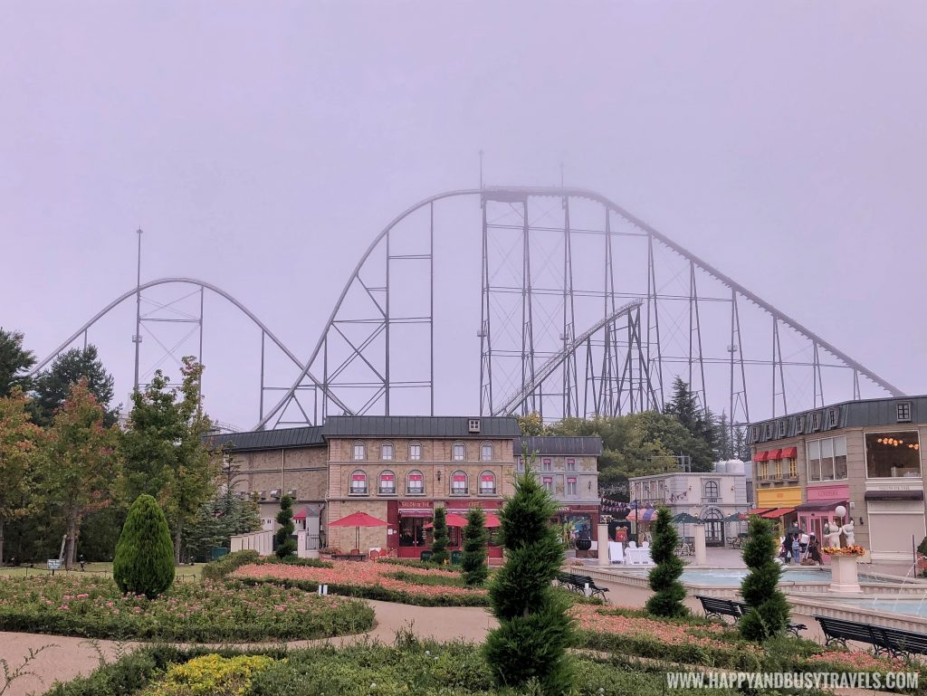 Roller coaster view from little italy village