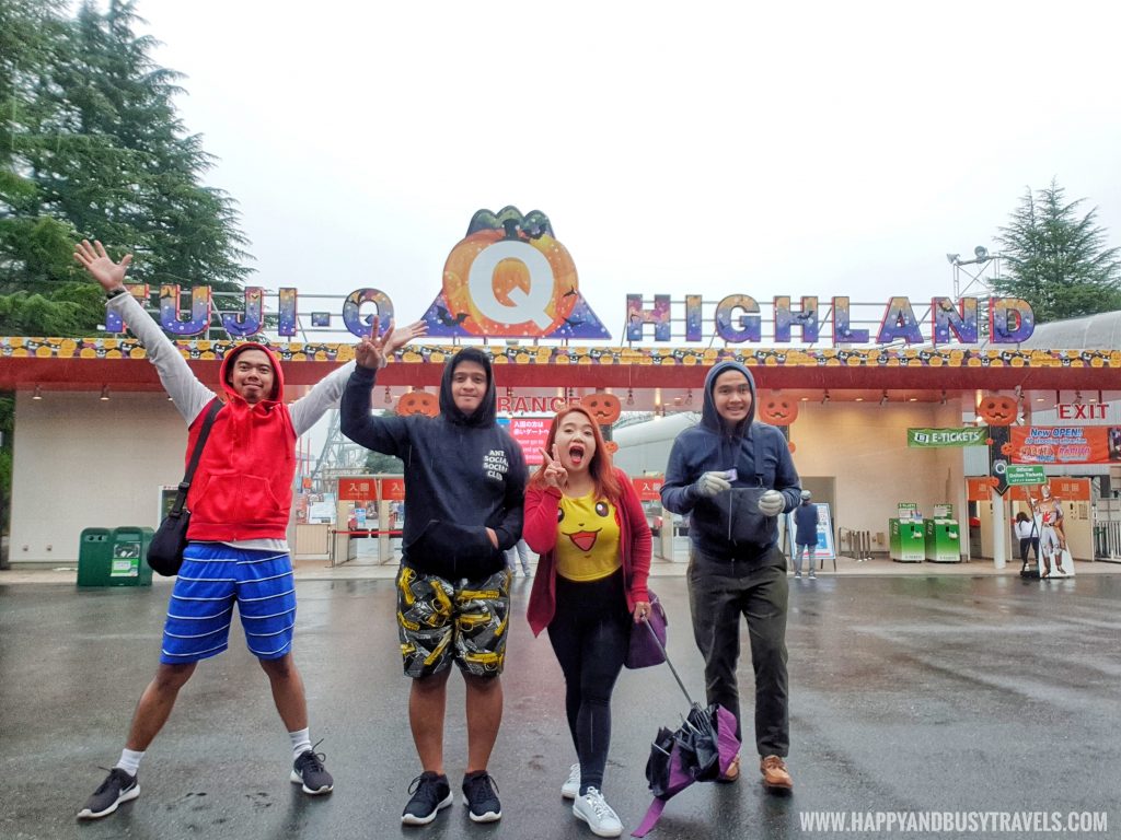 rainy day in Fuji Q Highland Amusement Park Tokyo Japan review and experience of Happy and Busy Travels