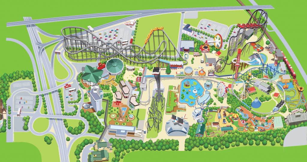 Map of Fuji Q Highland