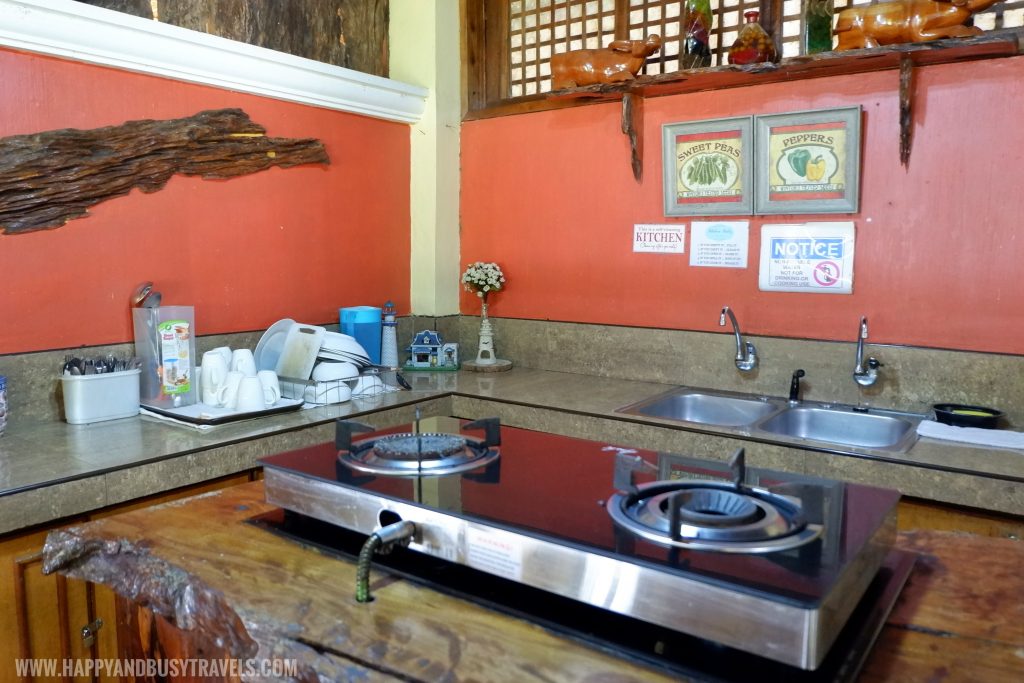 Kitchen of the main house in the private island for rent