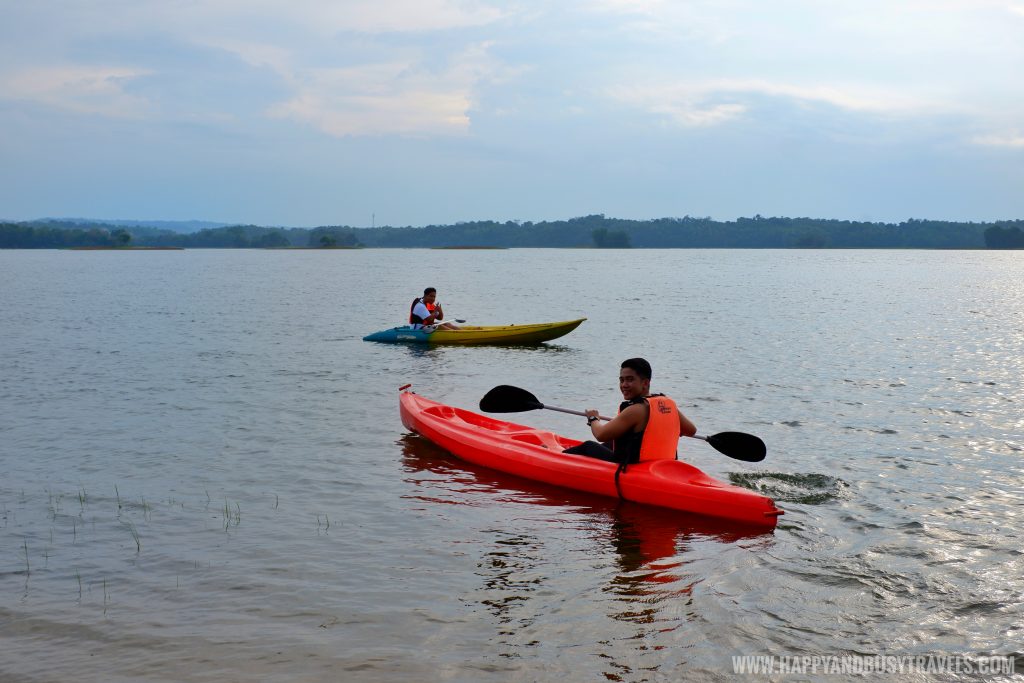 kayak in Sierra Lake House Private Island for rent in Cavinti Laguna Happy and Busy Travels