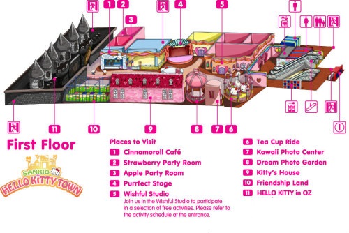 Map of Hello Kitty Town Puteri Harbour Johor Malaysia Happy and Busy Travels