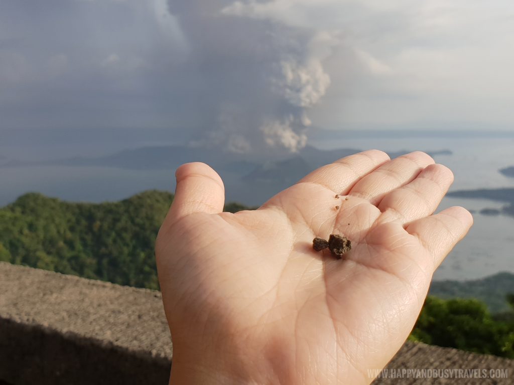 Small rocks from the volcano