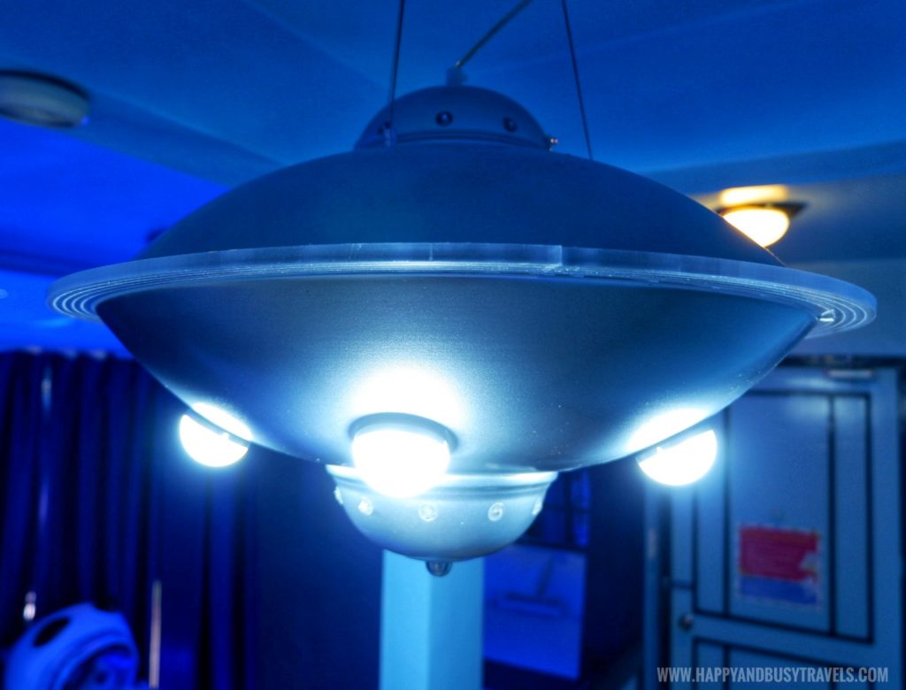 UFO chandelier Beyond the Stars room Bearseum Suites Hotel in Tagaytay Happy and Busy Travels review