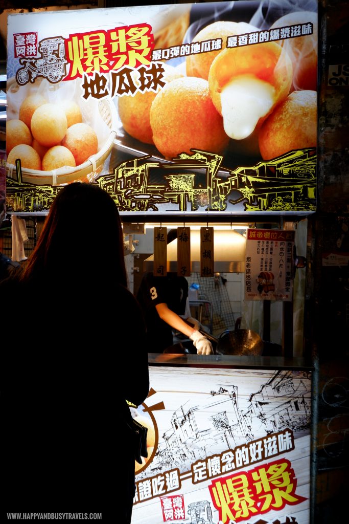 Sweet potato ball Shilin Night Market Food Trip Happy and Busy Travels to Taiwan