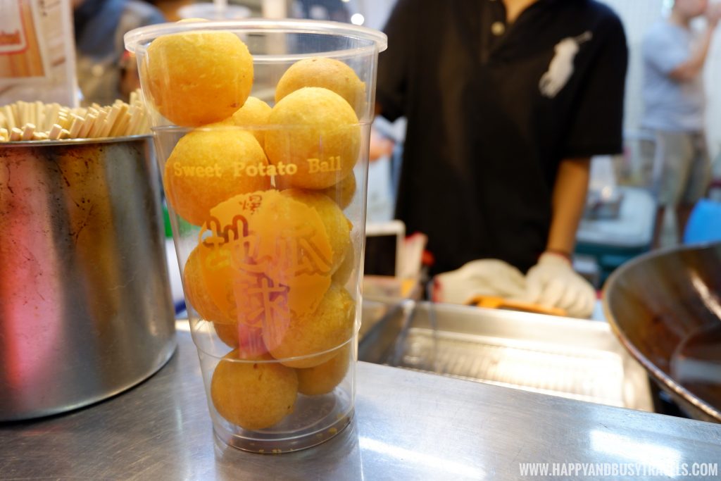 sweet potato ball Shilin Night Market Food Trip Happy and Busy Travels to Taiwan