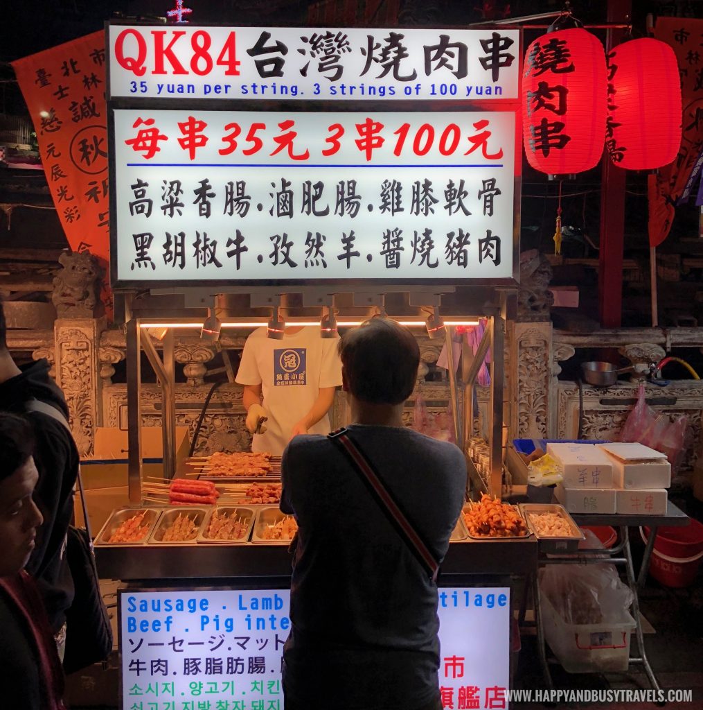 grilled meat Shilin Night Market Food Trip Happy and Busy Travels to Taiwan