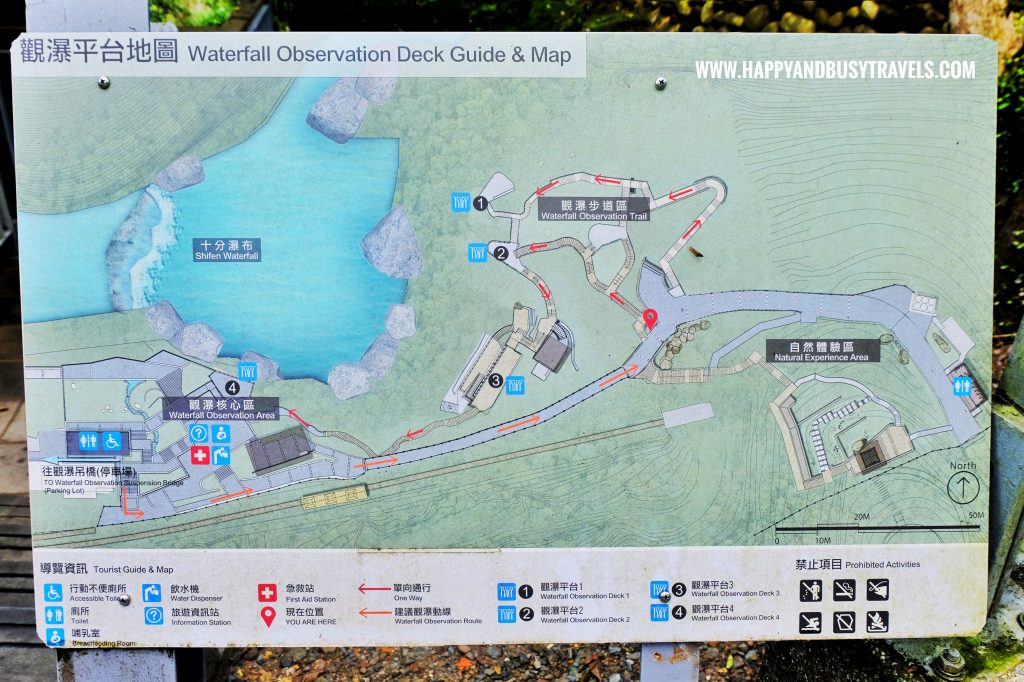 Map of Shifen Waterfall Taiwan Happy and Busy Travels