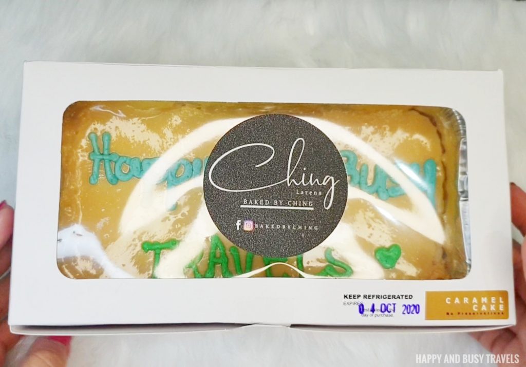 Baked by Ching - Caramel Cake - Happy and Busy Travels Review