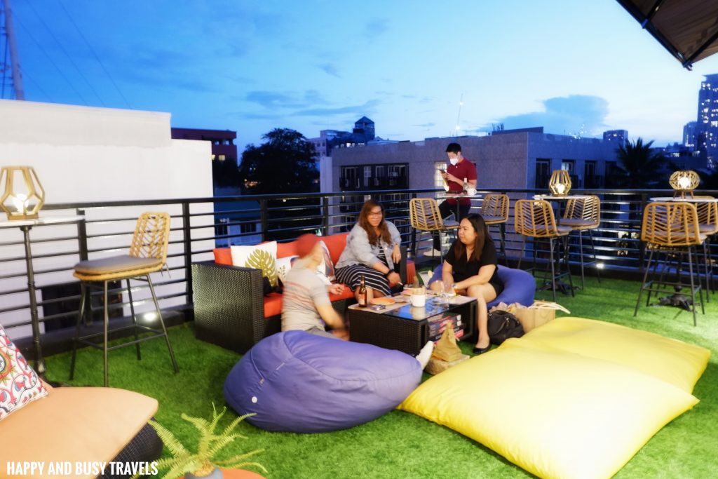 roofdeck Unwnd Lux Hostel Poblacion Makati - Happy and Busy Travels review